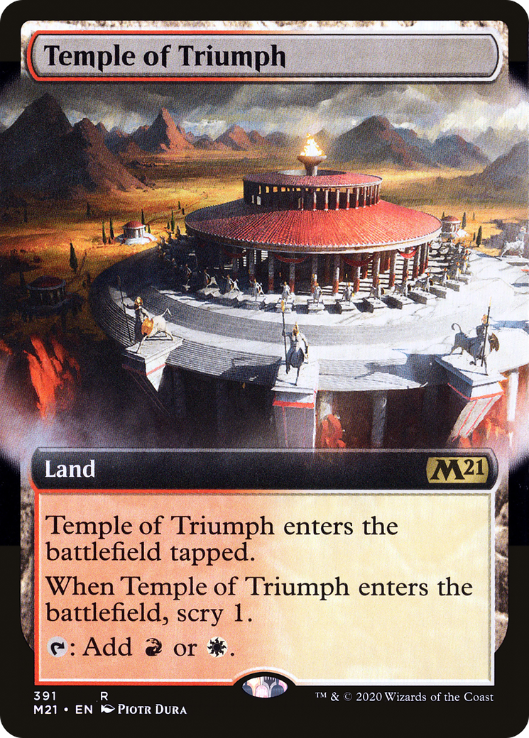 Temple of Triumph (Extended Art) (M21-391)  - Core Set 2021: (Extended Art)