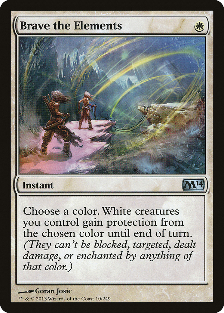 Brave the Elements (M14-010)  Foil - Magic 2014