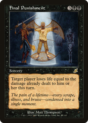 Final Punishment (SCG-067)  Foil - Scourge