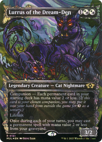 Lurrus of the Dream-Den (Halo Foil) (MUL-181)  Foil - Multiverse Legends: (Showcase) (Borderless)