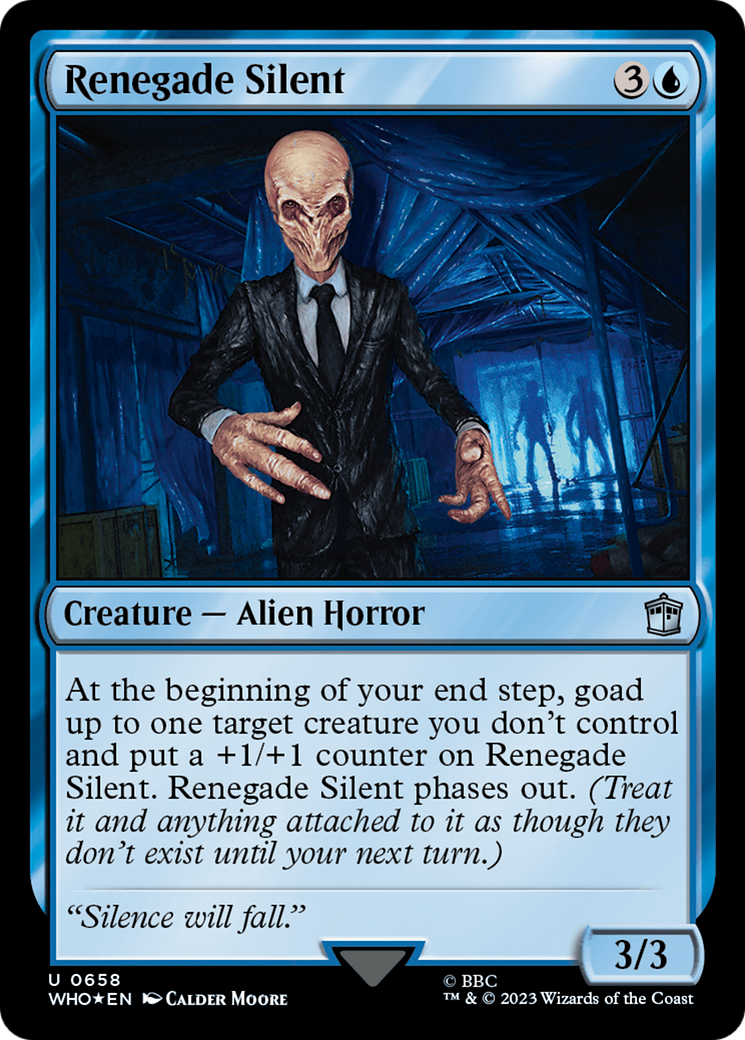 Renegade Silent (Surge Foil) (WHO-658)  Foil - Doctor Who