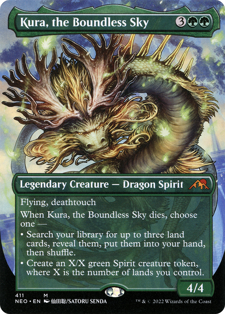 Kura, the Boundless Sky (Borderless) (NEO-411)  - Kamigawa: Neon Dynasty