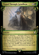 Travel Through Caradhras (Showcase Scrolls) (LTC-446) - Tales of Middle-earth Commander: (Showcase) Foil