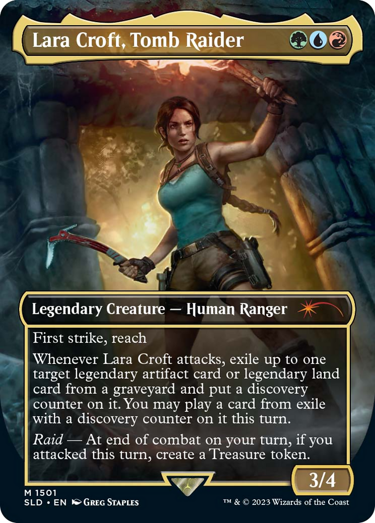 Lara Croft, Tomb Raider (SLD-1501)  Foil - Secret Lair Drop (Borderless)