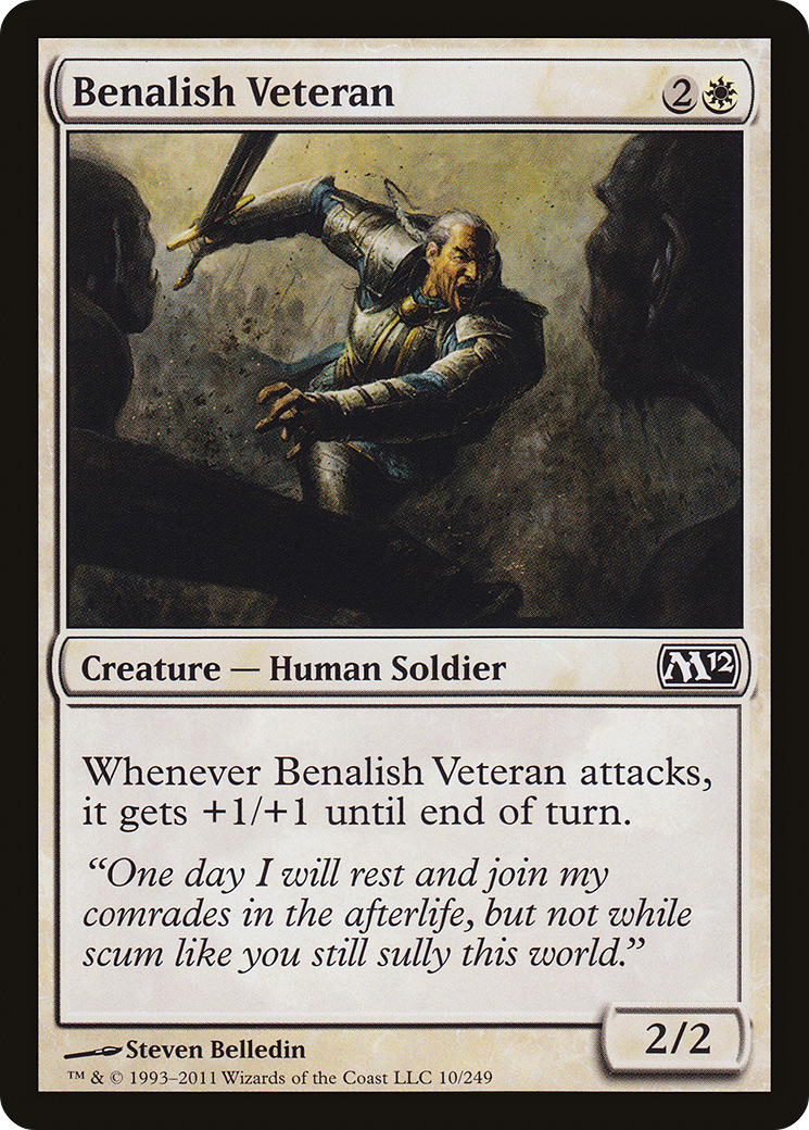 Benalish Veteran (M12-010)  Foil - Magic 2012