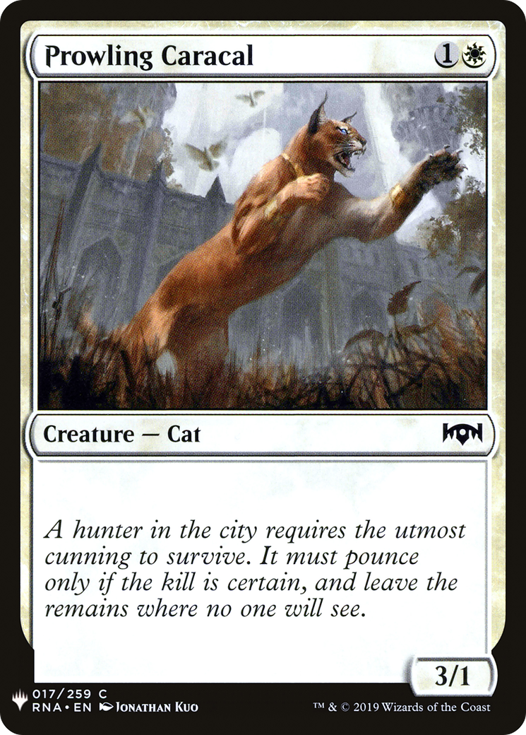 Prowling Caracal (LIST-017)  - The List