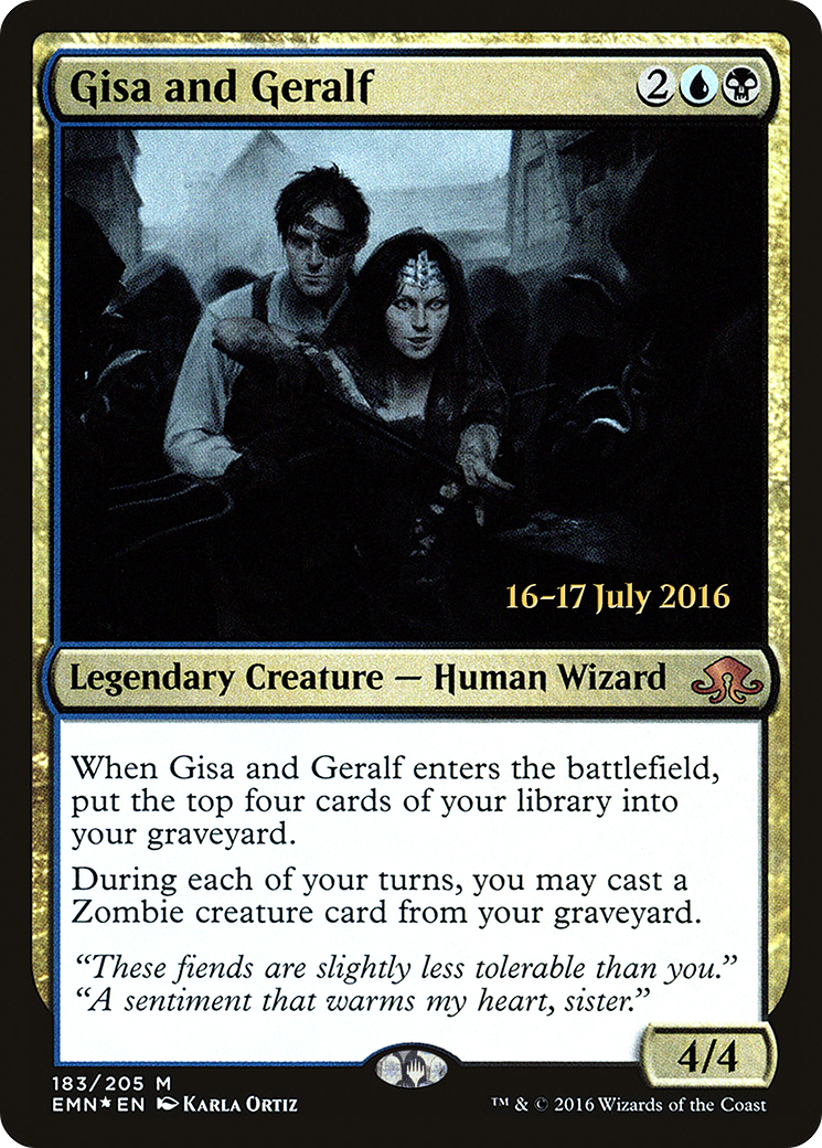 Gisa and Geralf (PRE-183)  Foil - Eldritch Moon Promos