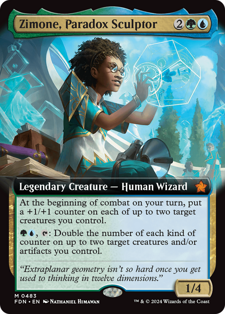 Zimone, Paradox Sculptor (Extended Art) (FDN-483)  - Foundations: (Extended Art)