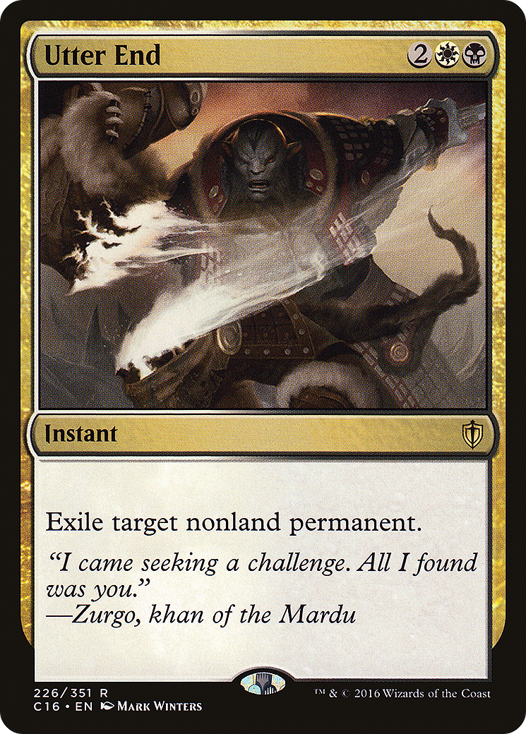 Utter End (C16-226)  - Commander 2016