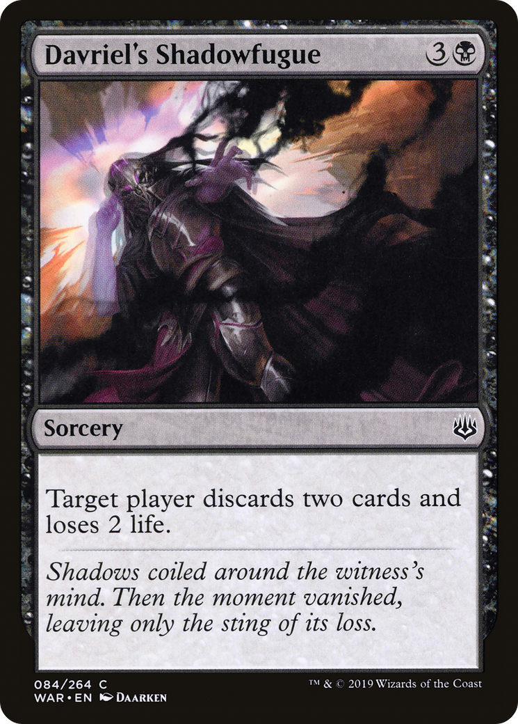 Davriel's Shadowfugue (WAR-084)  Foil - War of the Spark