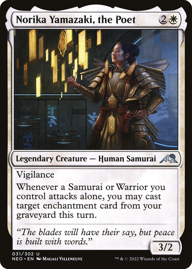Norika Yamazaki, the Poet (NEO-031)  - Kamigawa: Neon Dynasty