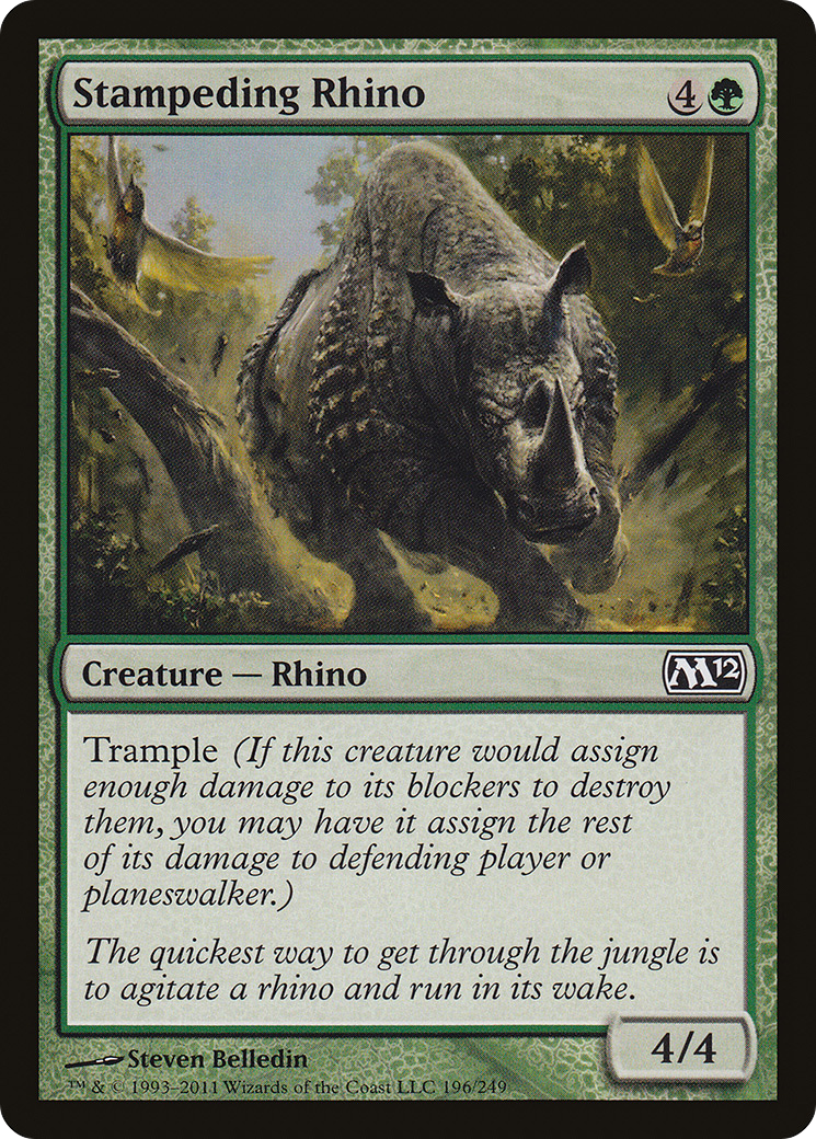 Stampeding Rhino (M12-196)  Foil - Magic 2012