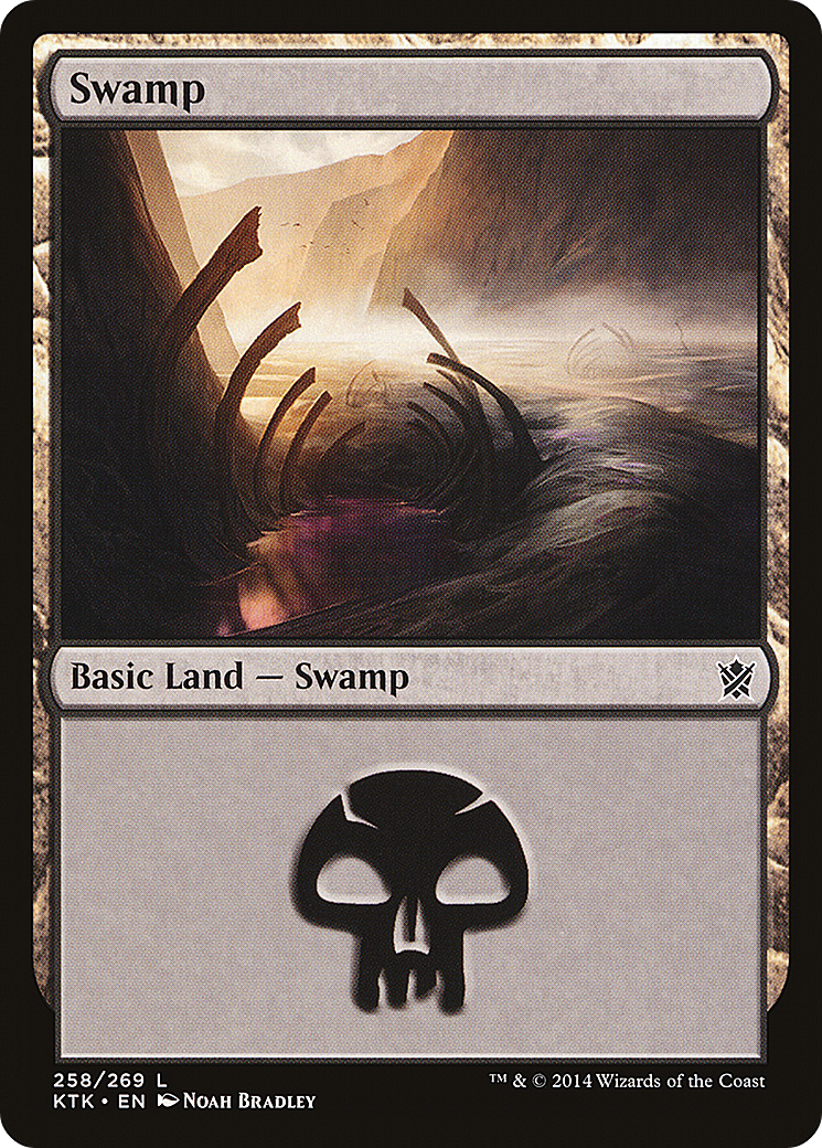 Swamp (258) (KTK-258) - Khans of Tarkir Foil