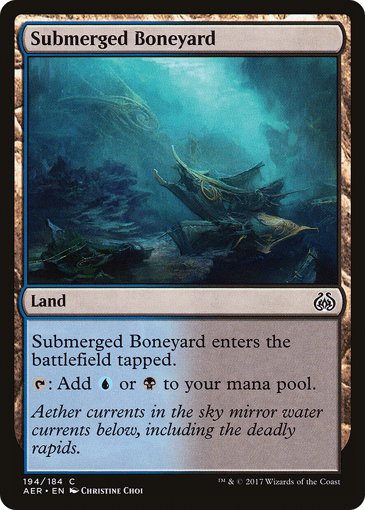 Submerged Boneyard (AER-194)  Foil - Aether Revolt