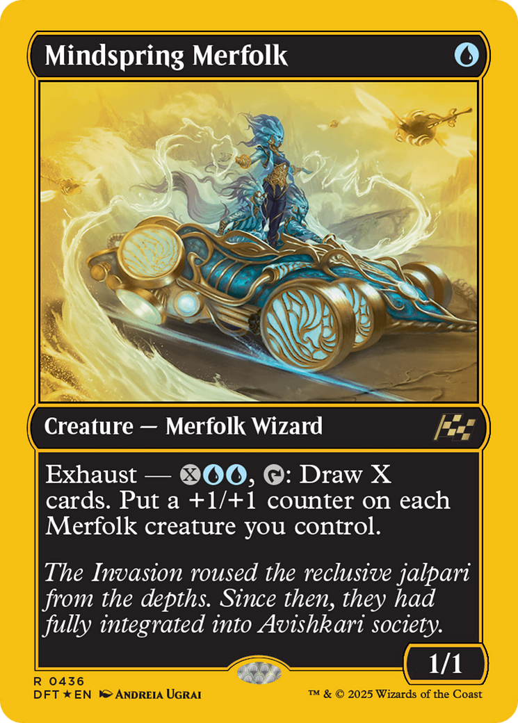 Mindspring Merfolk (DFT-436) - Aetherdrift Foil