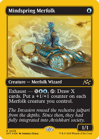 Mindspring Merfolk (DFT-436) - Aetherdrift Foil