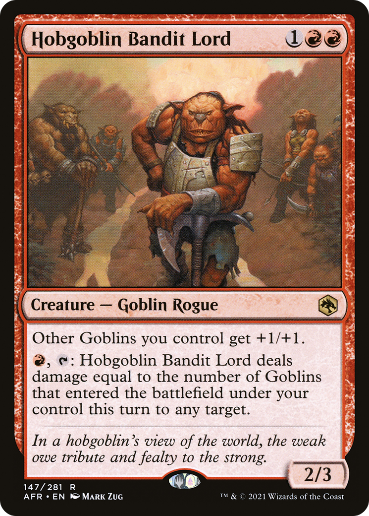 Hobgoblin Bandit Lord (AFR-147)  - Adventures in the Forgotten Realms