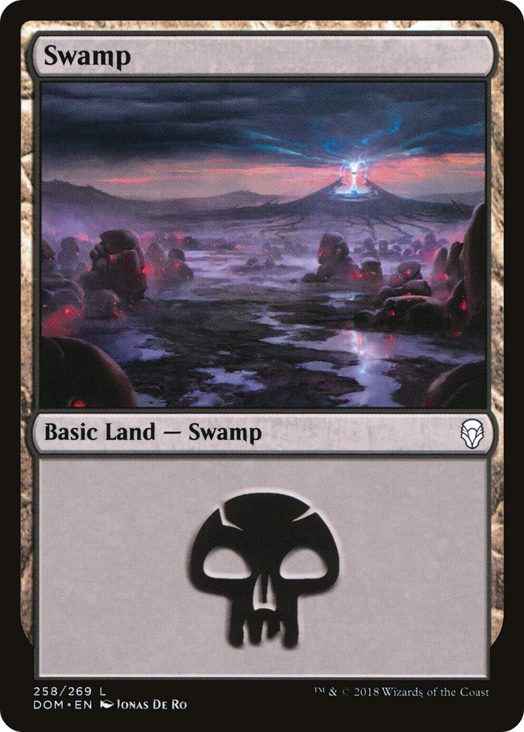 Swamp (258) (DOM-258)  Foil - Dominaria