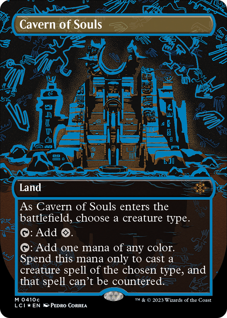 Cavern of Souls (0410c) (Borderless) (LCI-410C)  Foil - The Lost Caverns of Ixalan