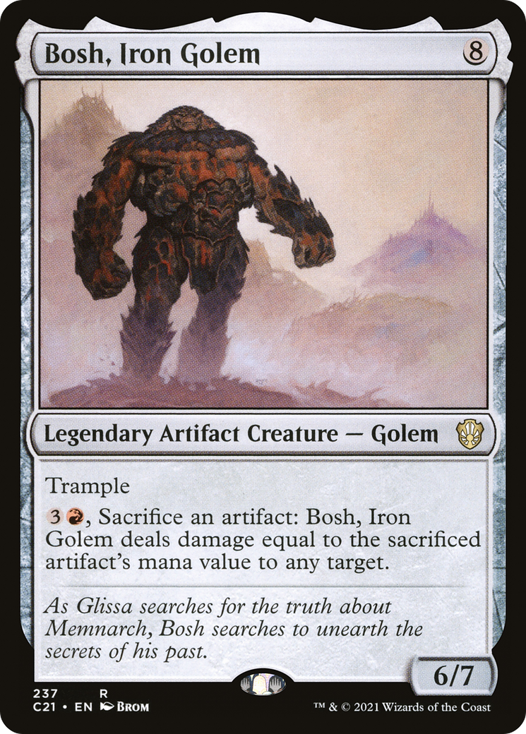 Bosh, Iron Golem (C21-237)  - Commander 2021