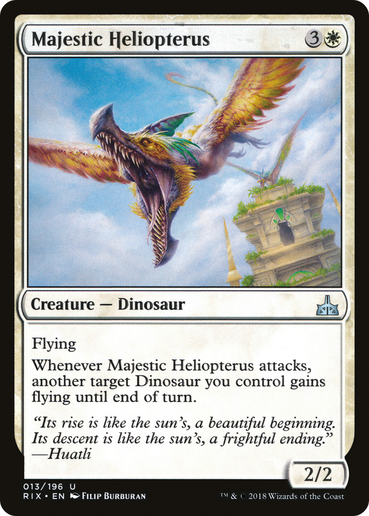 Majestic Heliopterus (RIX-013)  Foil - Rivals of Ixalan