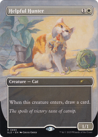 Helpful Hunter (0895) (SLD-895)  - Secret Lair Drop (Borderless)