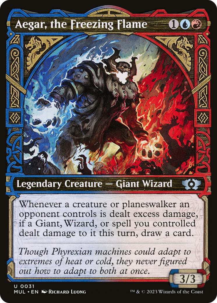 Aegar, the Freezing Flame (MUL-031)  - Multiverse Legends: (Showcase)
