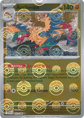 Archeops (051/086) (Poke Ball Pattern) [Scarlet & Violet: White Flare]