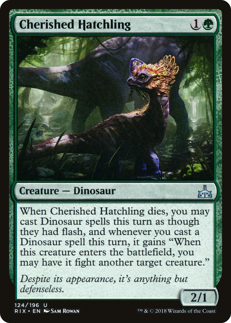 Cherished Hatchling (RIX-124)  Foil - Rivals of Ixalan