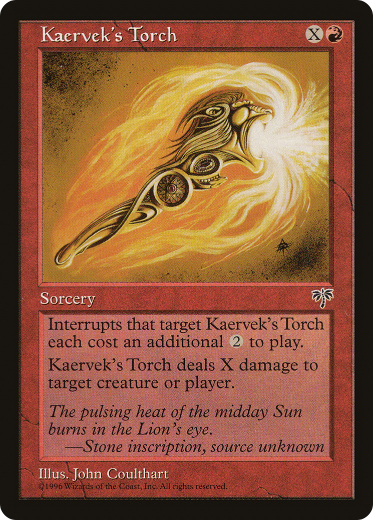 Kaervek's Torch (MIR-)  - Mirage
