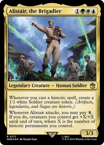 Alistair, the Brigadier (Surge Foil) (WHO-717)  Foil - Doctor Who