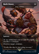 Both Down - Bone Splinters (Borderless) (SLD-1037) - Secret Lair Drop / Both Down (Borderless) Foil