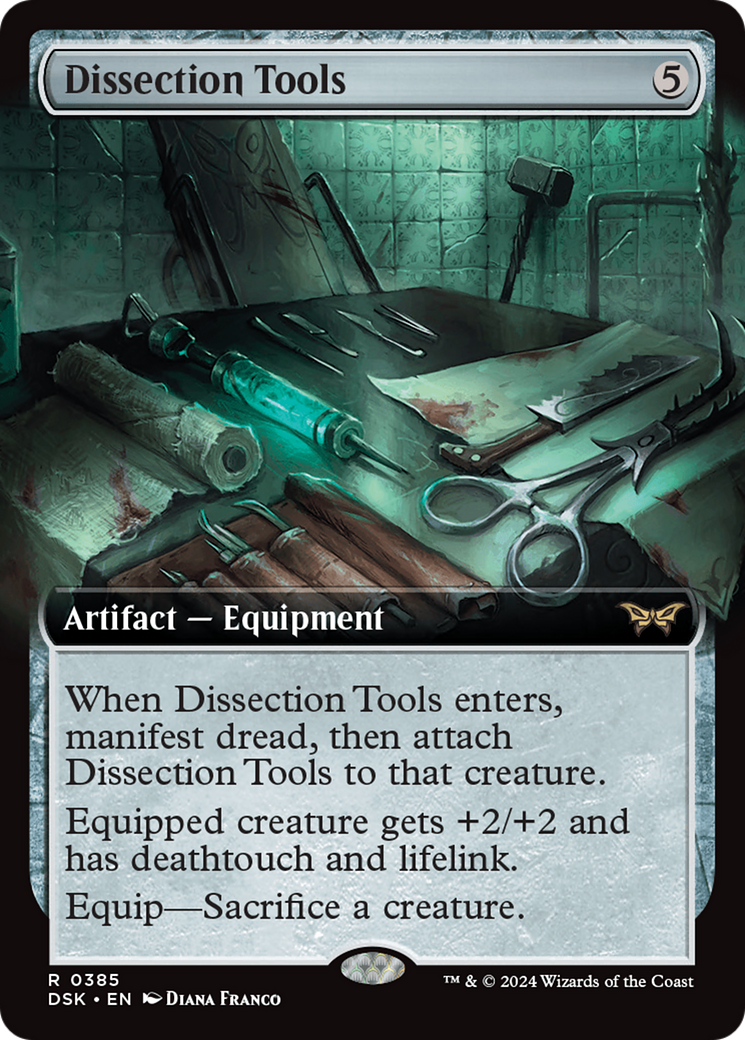 Dissection Tools (Extended Art) (DSK-385) - Duskmourn: House of Horror: (Extended Art) Foil