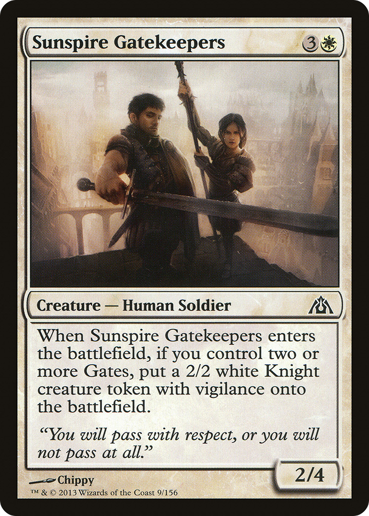 Sunspire Gatekeepers (DGM-009)  Foil - Dragon's Maze