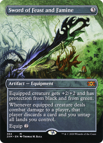 Sword of Feast and Famine (Borderless) (2XM-364)  Foil - Double Masters