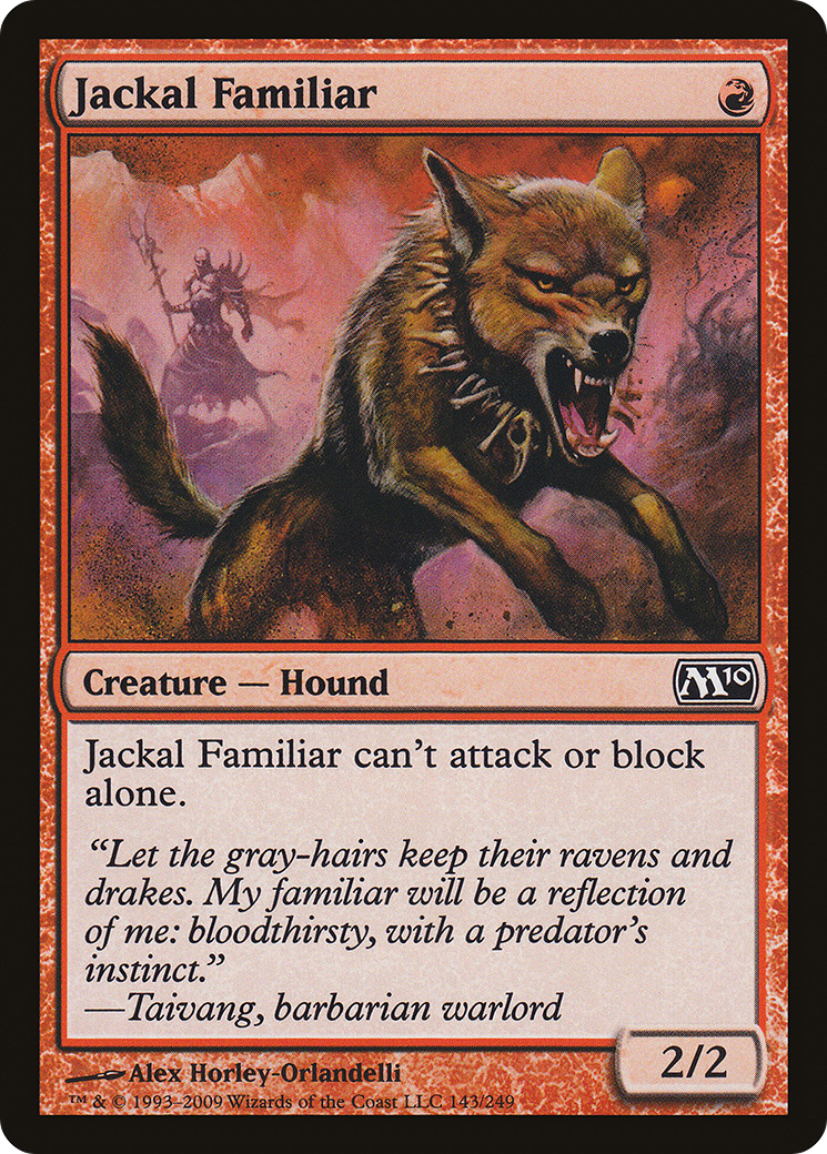 Jackal Familiar (M10-143)  - Magic 2010
