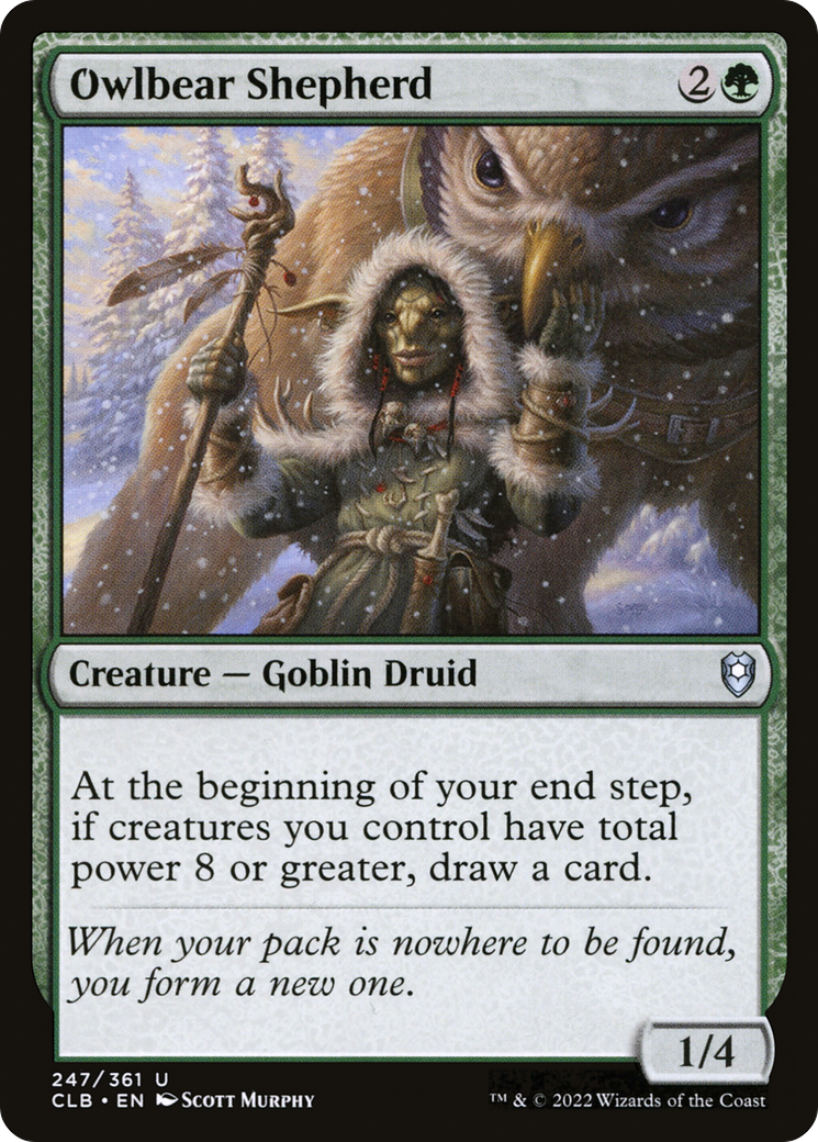 Owlbear Shepherd (CLB-247)  Foil - Commander Legends: Battle for Baldur's Gate