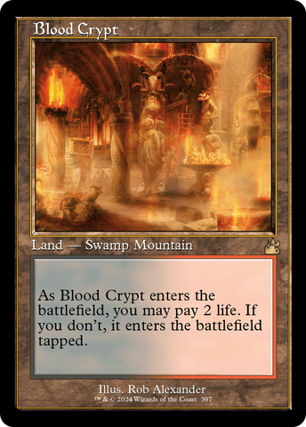 Blood Crypt (Retro Frame) (RVR-397)  Foil - Ravnica Remastered