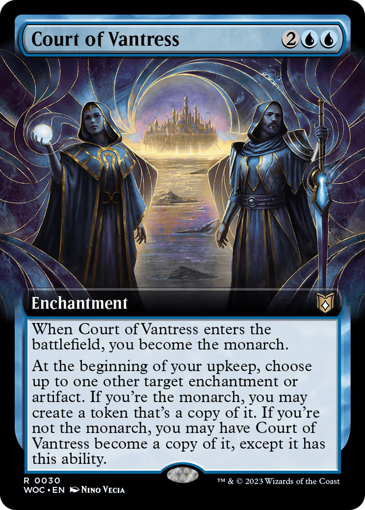 Court of Vantress (Extended Art) (WOC-030)  Foil - Wilds of Eldraine Commander: (Extended Art)