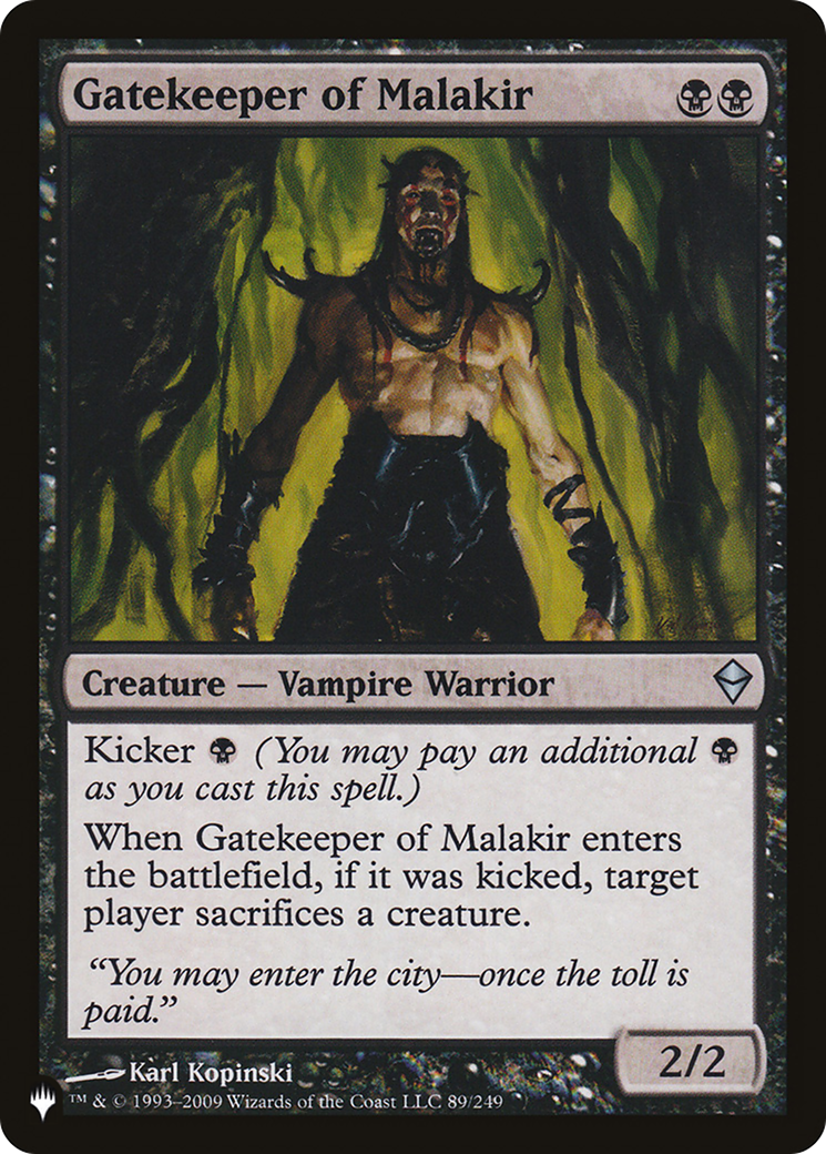 Gatekeeper of Malakir (LIST-ZEN-89)  - The List