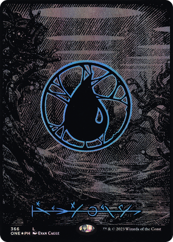 Island (366) (Oil Slick Raised Foil) [Phyrexia: All Will Be One]