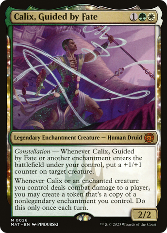 Calix, Guided by Fate (MAT-026)  - March of the Machine: The Aftermath: (enchantment)
