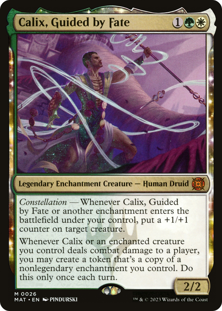 Calix, Guided by Fate (MAT-026)  - March of the Machine: The Aftermath: (enchantment)