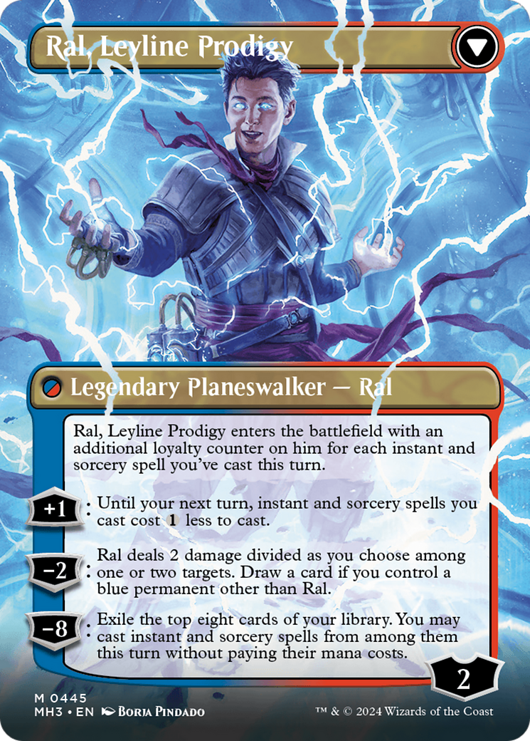 Ral, Monsoon Mage (Borderless) (MH3-445)  Foil - Modern Horizons 3