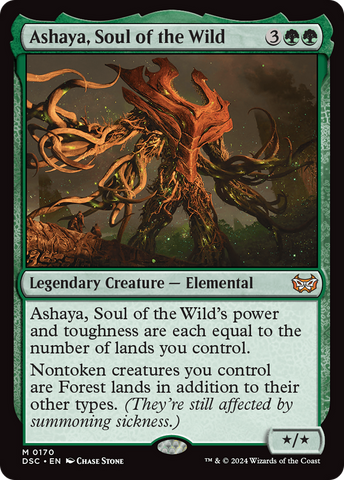 Ashaya, Soul of the Wild (DSC-170)  - Duskmourn: House of Horror Commander