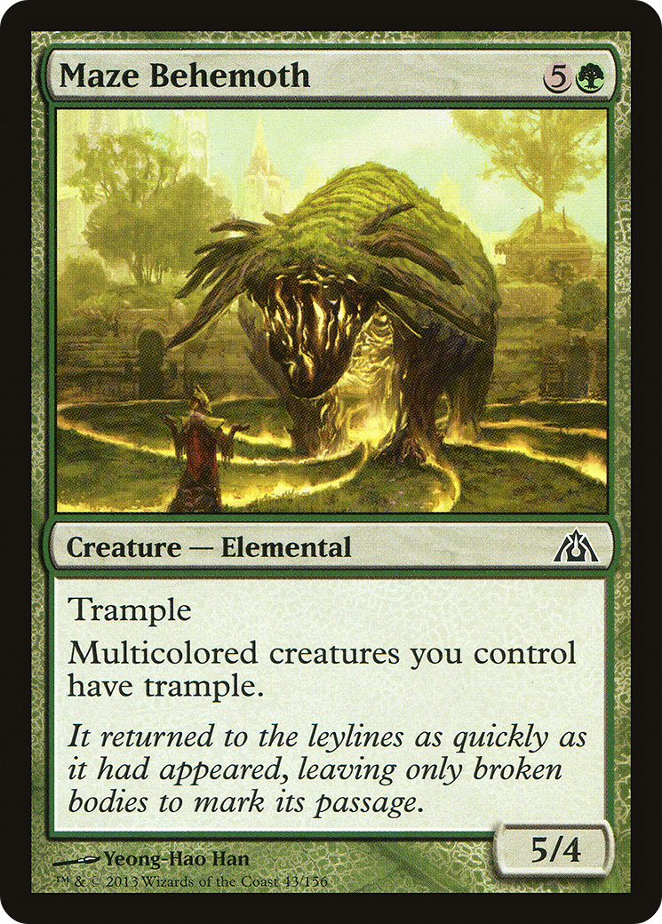 Maze Behemoth (DGM-043)  Foil - Dragon's Maze