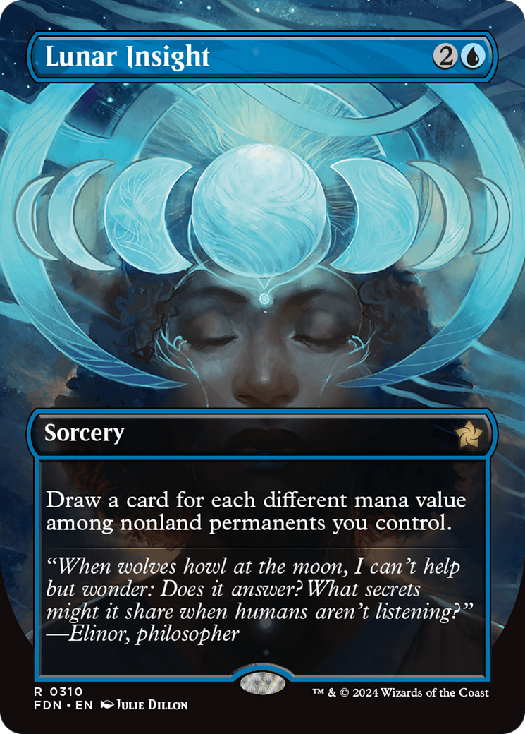 Lunar Insight (Borderless) (FDN-310)  Foil - Foundations