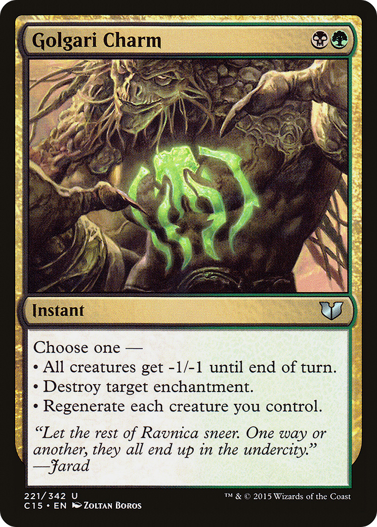 Golgari Charm (C15-221)  - Commander 2015