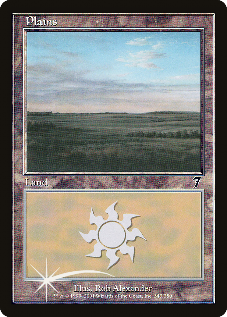 Plains (343) (7ED-343★) - Seventh Edition Foil