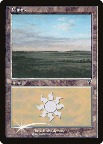 Plains (343) (7ED-343★) - Seventh Edition Foil